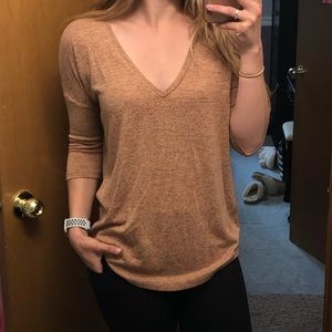 Quarter Sleeve V-Neck!